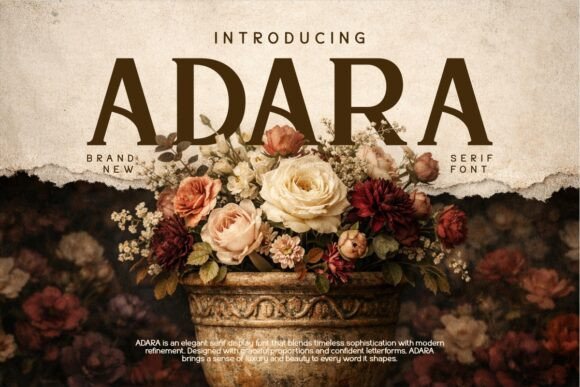 Adara: A Stylish Retro Serif Font for Modern Design