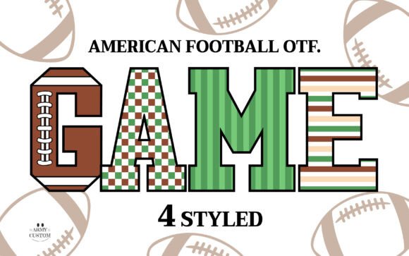 American Football 1: Bold Typography for Dynamic Designs