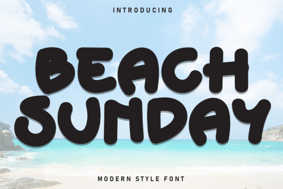 Beach Sunday: A Fun & Casual Display Font for Creative Projects