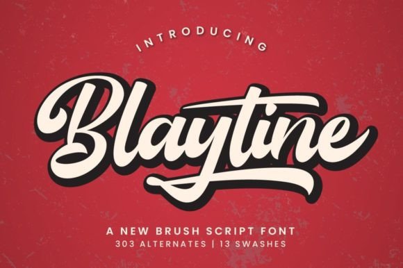 Blaytine: A Bold Brush Script Font for Modern Designs