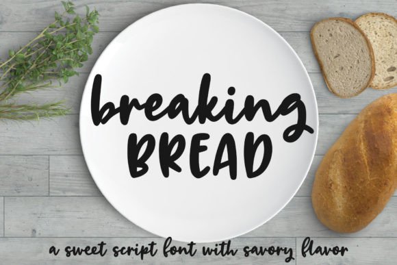 Breaking Bread: A Chunky Script Font for Creative Projects