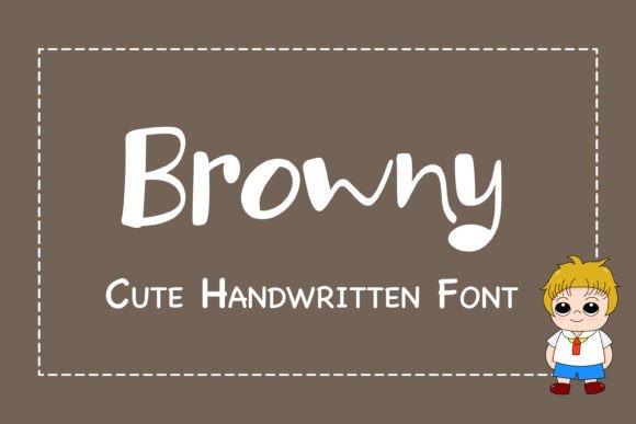 Browny: A Cheerful Handwritten Font for Creative Projects