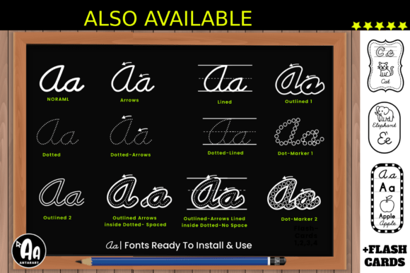 Cursive Handwriting Alphabet Tracing Set for Kids
