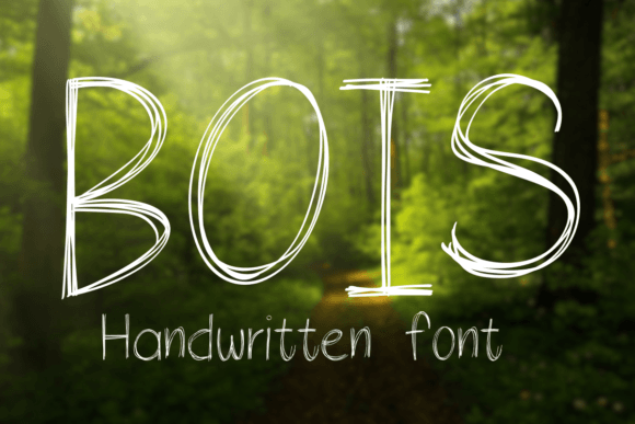 Discover the Charming Handwritten Font Bois