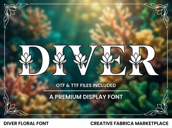 Diver: A Serif Typeface with a Botanical Soul