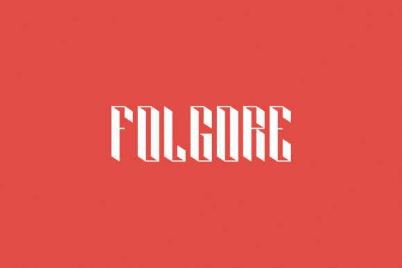 Folgore: A Free 3D Display Typeface for Bold Ideas