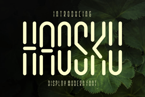 Haosku: A Modern Display Font with Digital Clock Precision