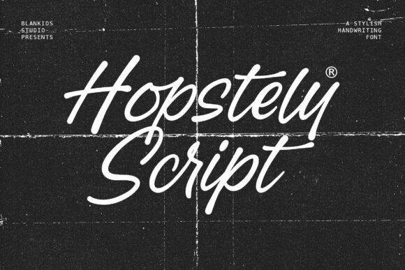 Hopstely: A Stylish Handwritten Script Font for Modern Designs