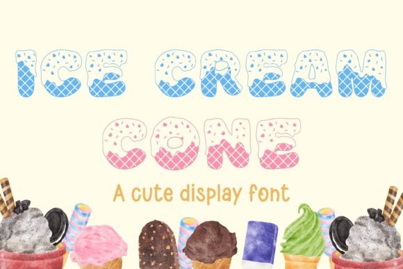 Ice Cream Cone: A Playful Font for Creative Projects