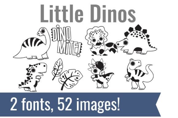 Little Dinos Dingbats: Unleash Prehistoric Creativity