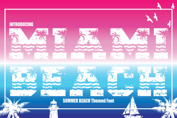 Miami Beach: A Bold Font for Dynamic Designs