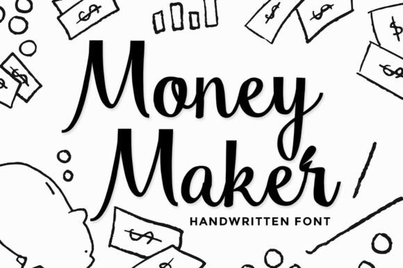 Money Maker Font: Elevate Your Designs with Elegant Handwritten Style