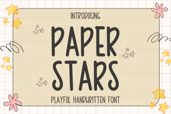 Paper Stars: A Playful Font for Creative Projects