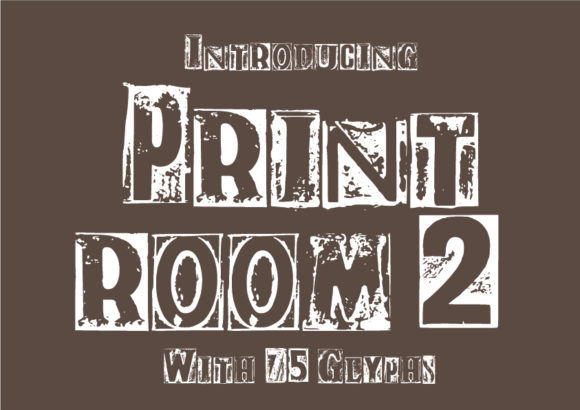 Print Room 2: Vintage Font with Character