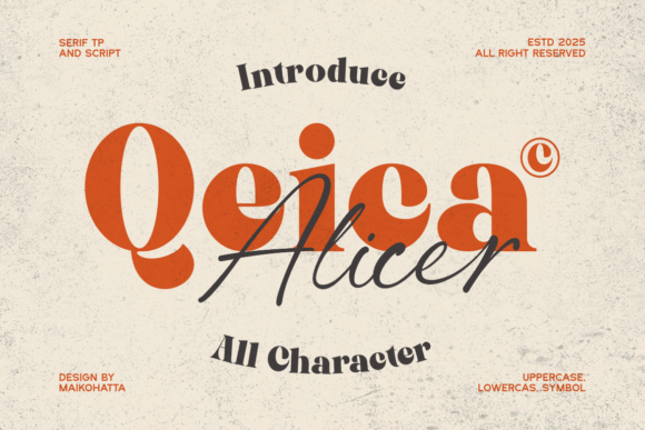 Qeica: A Harmonious Blend of Serif and Script Typography
