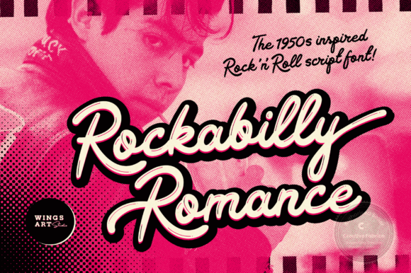 Rockabilly Romance: A Rebellious Script Font for Your Design
