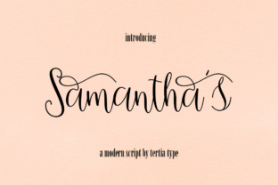Samantha's Script: A Classically Decorative Display Font