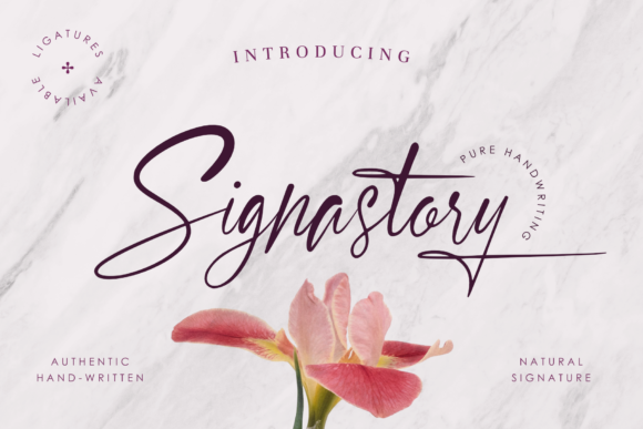 Signastory: A Handmade Font for Elegant Design