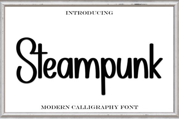Steampunk: A Trendy Handwritten Font for Modern Elegance