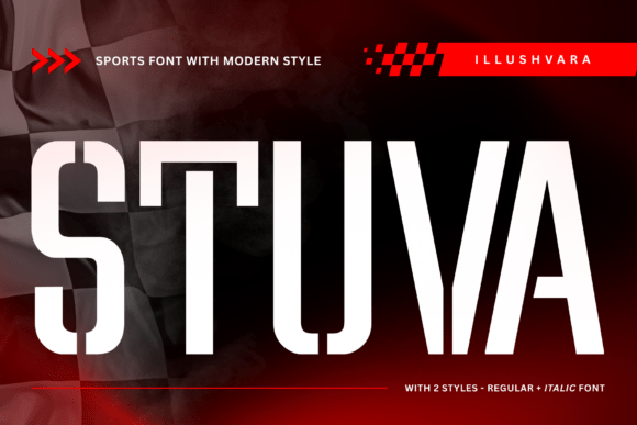 Stuva Sports: Bold Typeface for Dynamic Design