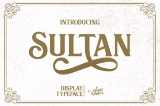 Sultan: A Vintage Serif Font with Dynamic Swashes