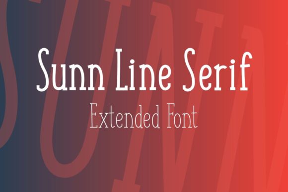 Sunn Line: A Minimal Serif Font for Modern Designers